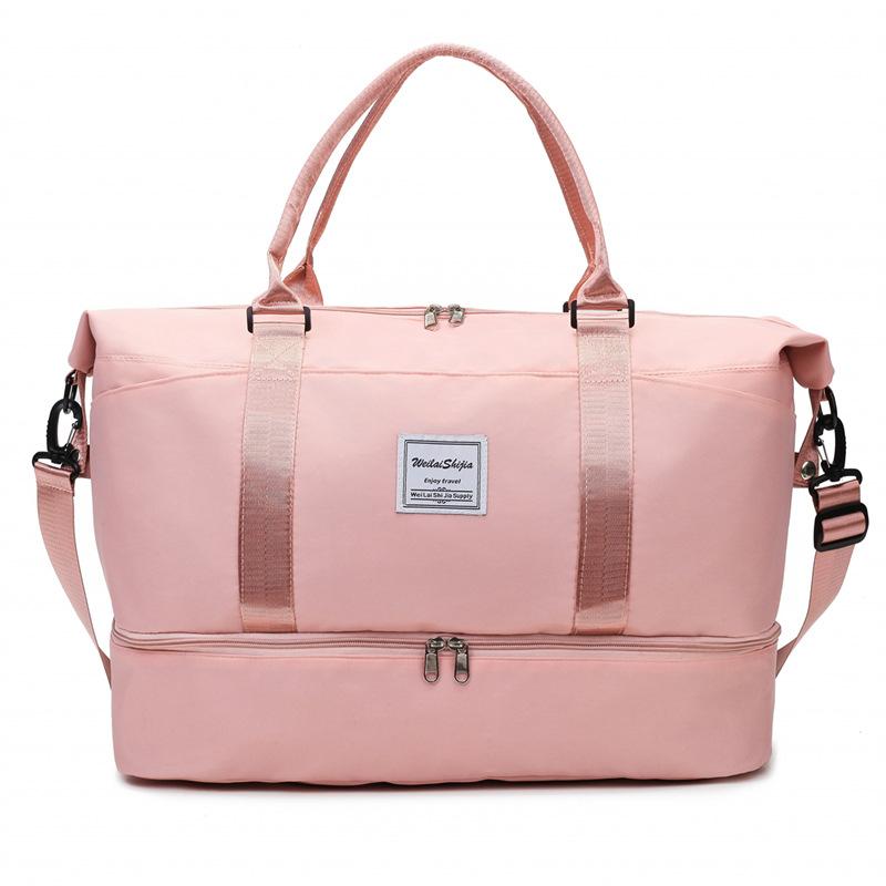 Lightweight and simple outdoor portable travel bag, large-capacity carry-on bag for men and women, suitable for casual sports, yoga, and fitness