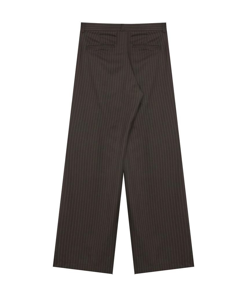 LARTIGENT L19 Check Pleats Wrap Set(Brown)