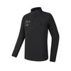 Ski Series Fashionable Casual Sports Comfortable Fleece Warm Knitted Long Sleeve T-Shirt Men Tops Deep-Black A11M546204FBK