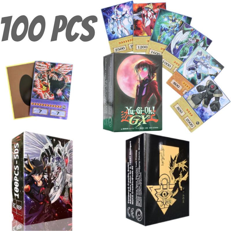 Набор самодельных карт Yu-gi-oh Потрясающий Белоглазый Дракон Темный Маг 100 карт