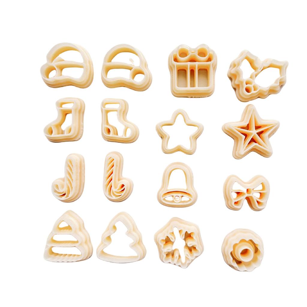 Рождественские глиняные банты, глиняные формы для резки, елочные глиняные серьги, декоративные формы для изготовления ювелирных изделий