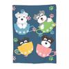 Cute Teacup Miniature Schnauzer Puppies Blankets Soft Warm Flannel Throw Blanket Bedspread for Bed Living room Picnic Home Sofa