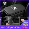 2026 Горячая Автомобильная Наклейка Кожаная Подушка Подлокотника Автомобиля Защитная Накладка Под Локоть Для Центральной Консоли Peugeot 206 207 307 3008 2008 308