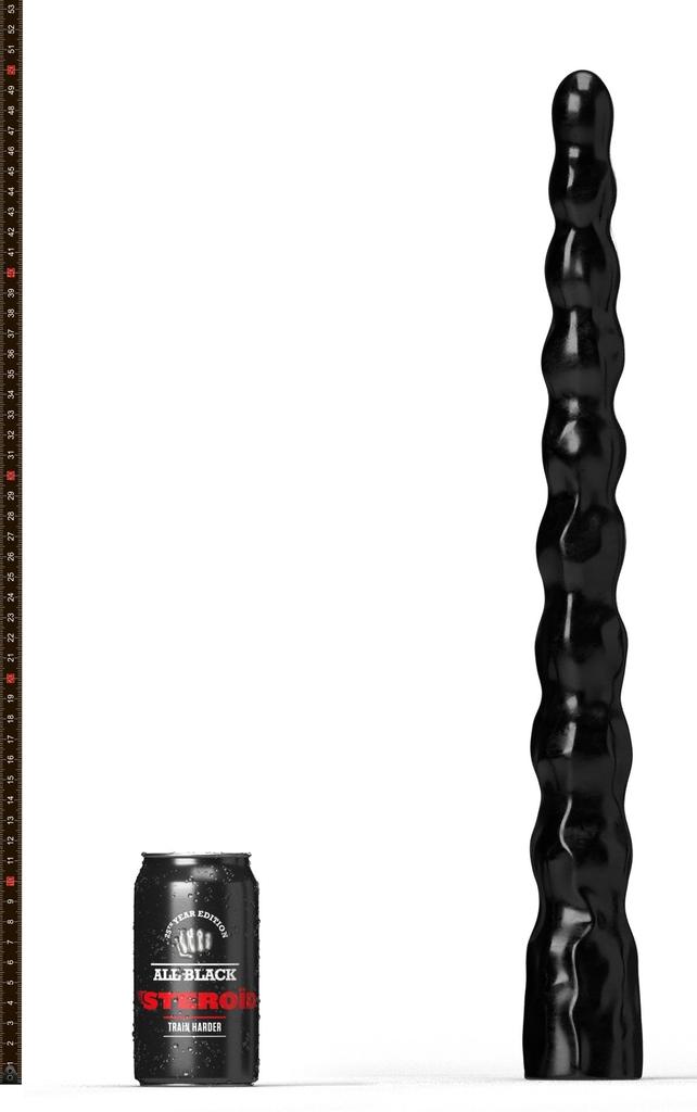 ABS08 En-Garde All Black Steroid Dildo 41 X 5cm