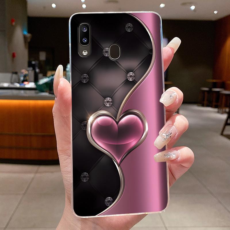 Phone Case For Samsung Galaxy A20E Flower Butterfly Protective Thin Cases For Samsung A20e Transparent Soft Silicone TPU Cover