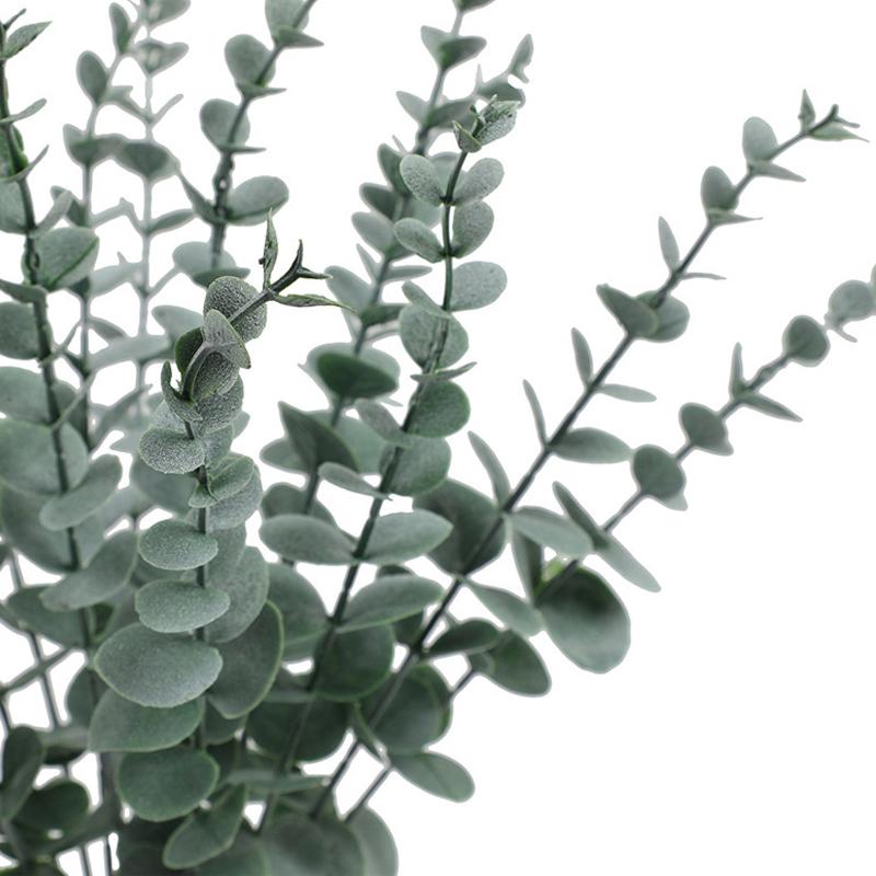 10 шт. Золотой лист эвкалипта Искусственные растения Сделай сам Рождественское искусственное растение Цветочный букет Украшение Дом Сад Вечеринка Свадебный декор