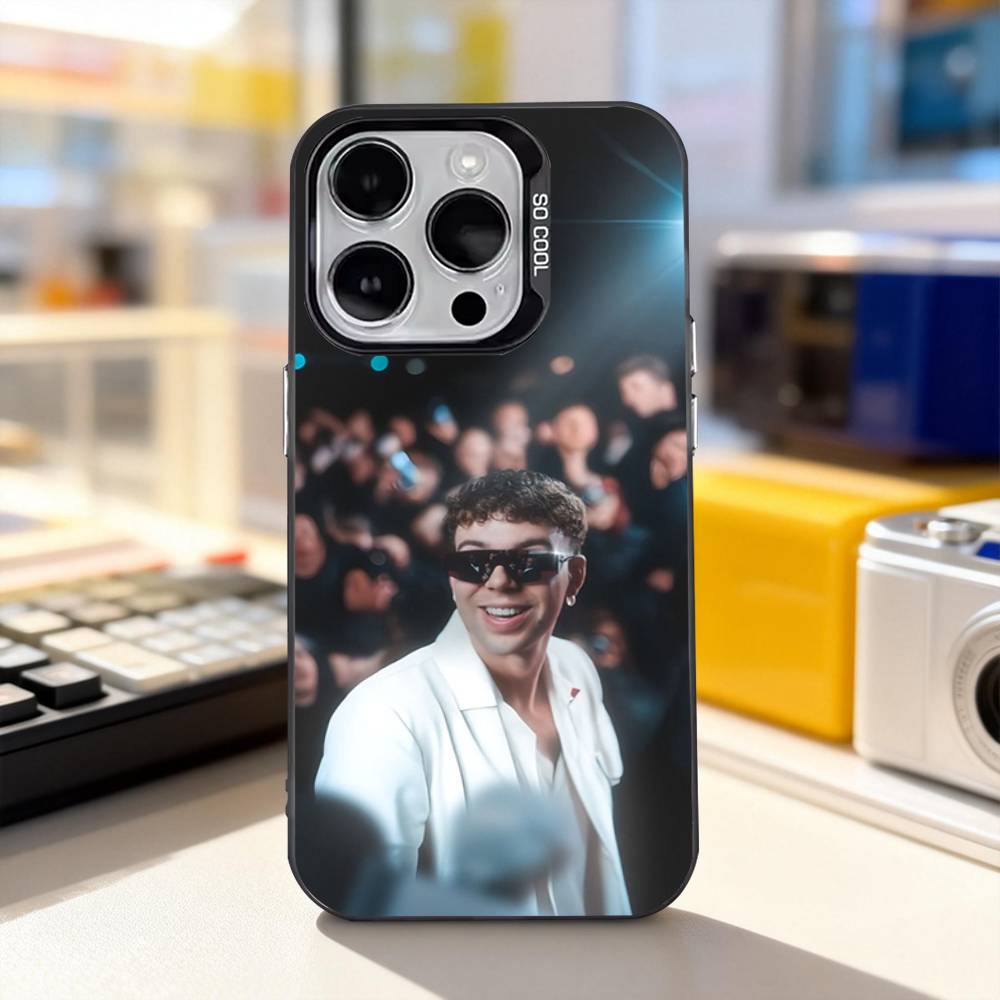 Q-Quevedo ДОБРОЙ НОЧИ Крутой Чехол Для Телефона Для iPhone 11,12,13,14,15,16,17,Pro,Max,Plus,E,Air,Mini IMD Матовый Черный