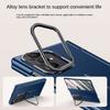 Leather With Privacy Screen Tempered Glass Protector Case For Samsung Galaxy Z Fold7 Spring Hinged Camera Holder Cover