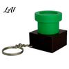 Water Pipe Keyring 3D Printed Clicker with Keychain Stress Relief Finger Compact Fidget Toy Mini for Backpack Charm Toy