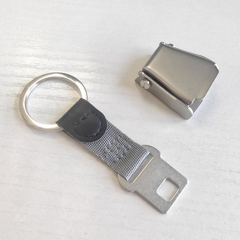 1Pc Mini Safety Seatbelt Plane Buckle Keychain Strap Key Chain For Flight Keyes Airplane Airline Small Aviation Gifts Seat Belt