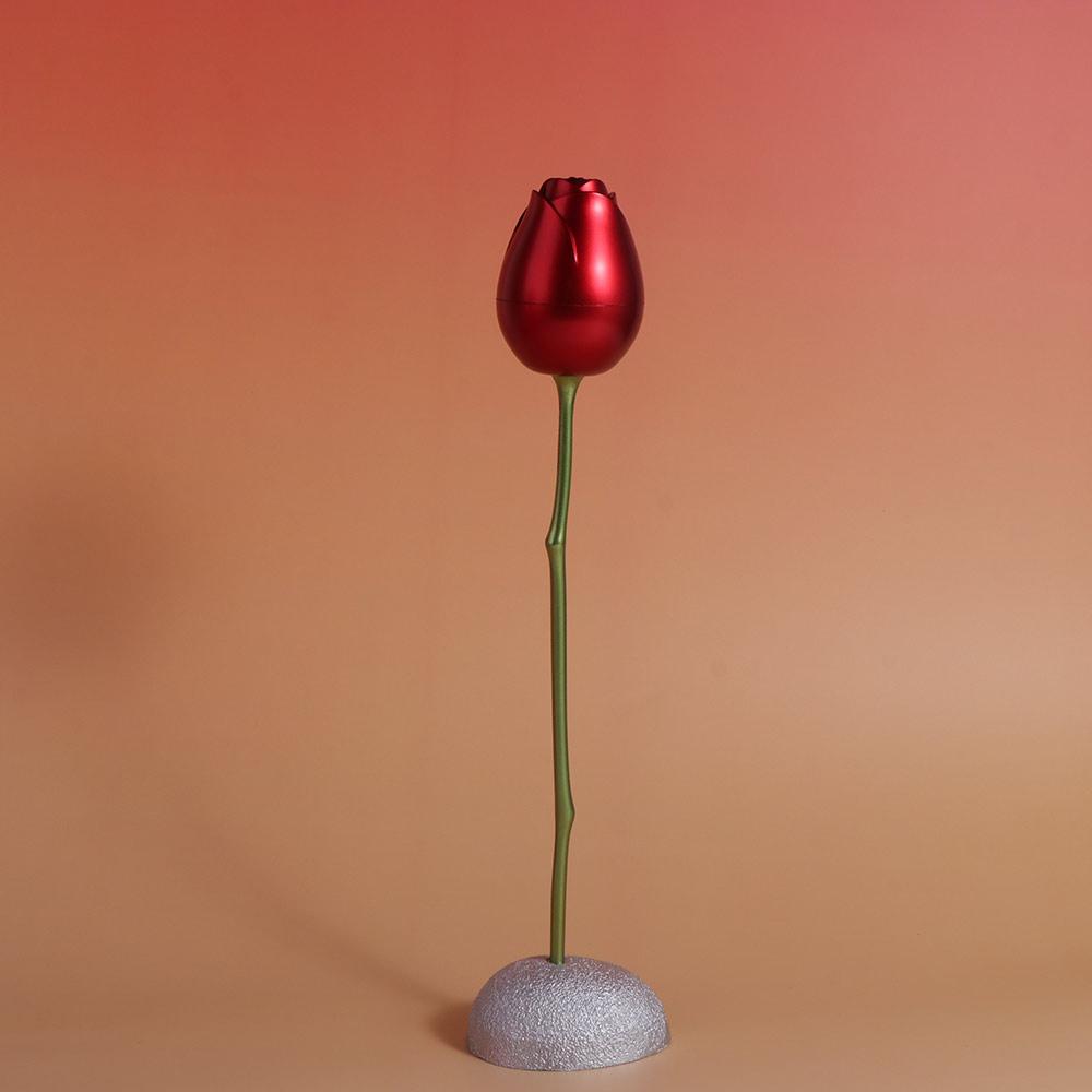 Романтичная шкатулка для хранения украшений, красная подарочная витрина, простая имитация розового кольца, шкатулка ко Дню святого Валентина