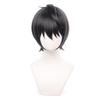 Black Short Cosplay Full Wig with for Cultural School Festivals Wig, Wig, Net, Heat-Resistant, Disguise, Halloween, Christmas, Festivals, Festivals,