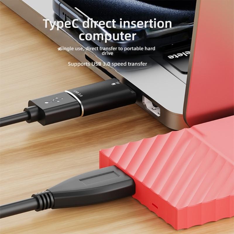 OTG-адаптер USB C на USB 3.0 со слотом для карт памяти TF, скорость передачи 5 Гбит/с, для телефонов, планшетов, ноутбуков, OTG-конвертеры