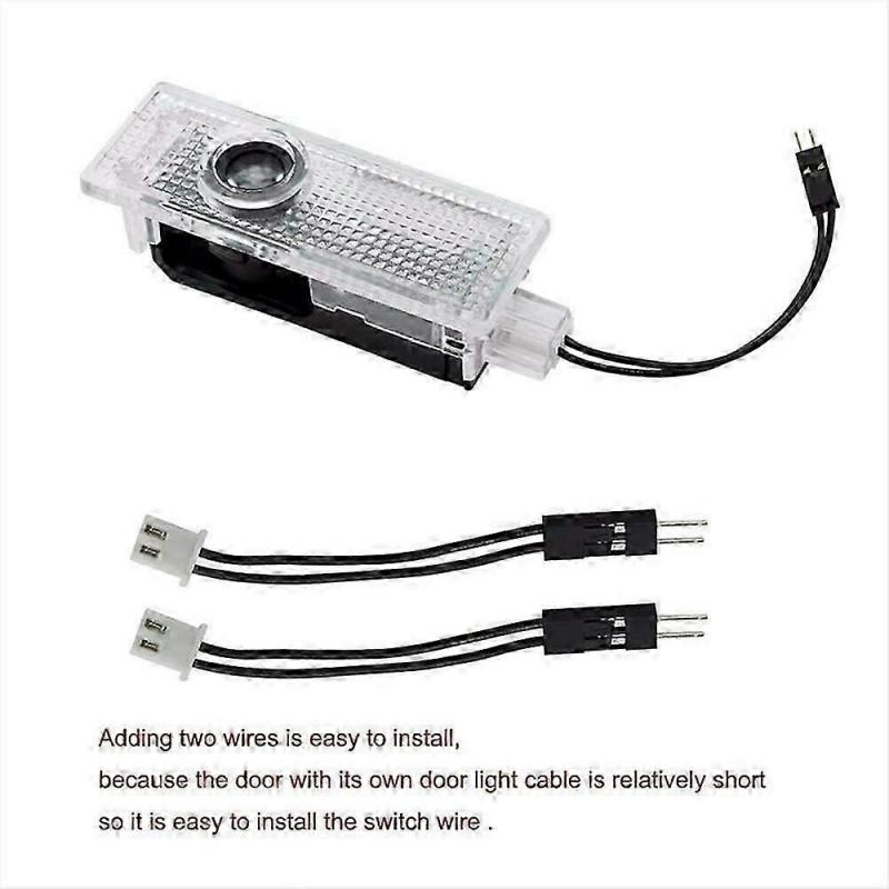 Car Door Projector Laser Led Lights Courtesy Puddle Shadow Lamps For BMW