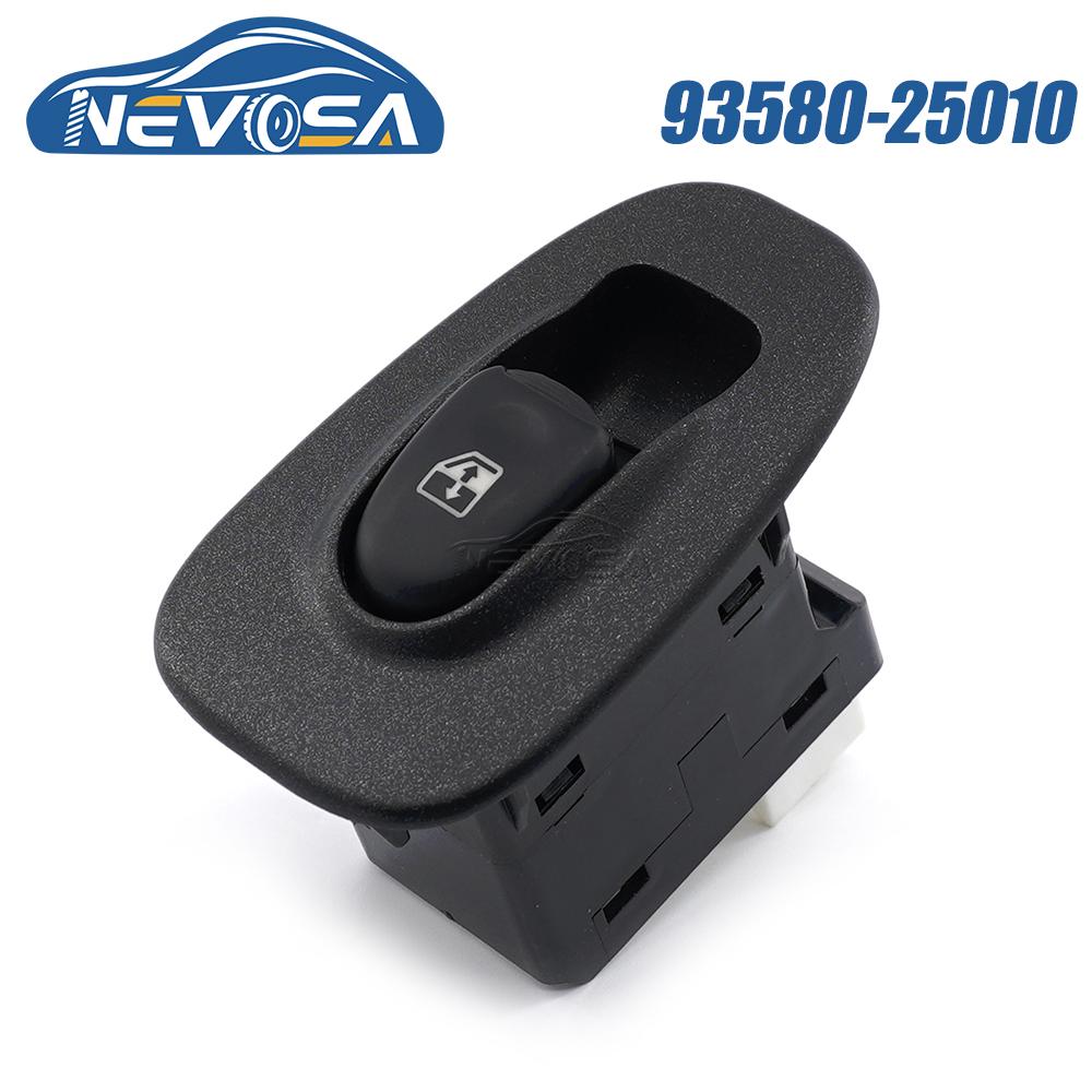 NEVOSA 93580-25010 For Hyundai Accent II MK2 LC 2000 2005 Car Window Control Switch Regulator Single Button 7 P 9358025010YN