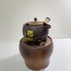 volcanic stone gilded rough pottery kettle set