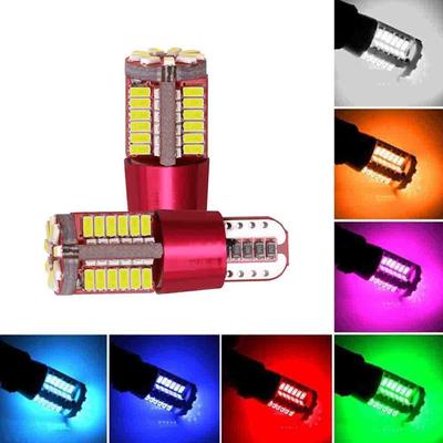 2/1 шт. T10 57SMD светодиодный Canbus без ошибок супер яркий авто клин лампочка лампа