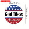 2D плоский 20*20 см 1 шт. Бог благословит Америку приветственная вечеринка знак декор подвесные принадлежности, флаг США и узоры звезд хорошее качество деревянные подвесные декоративные принадлежности