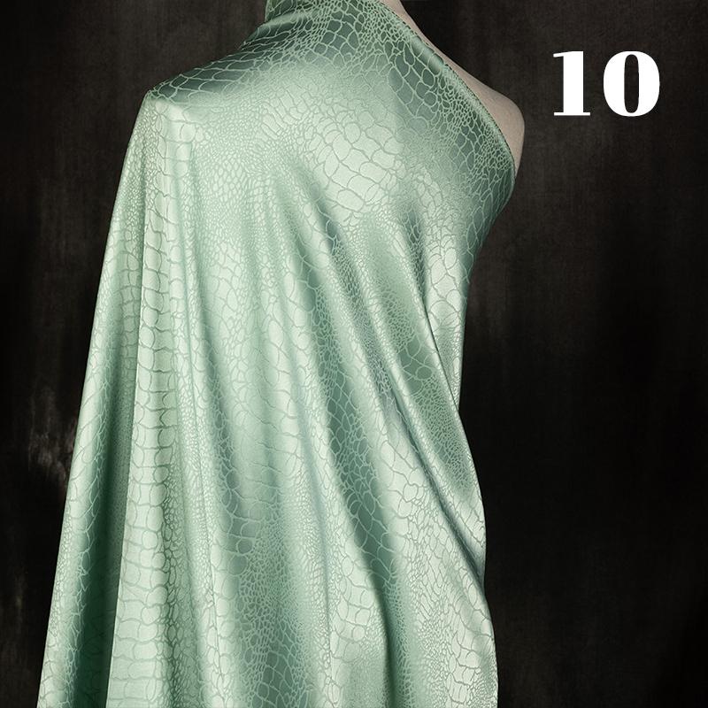 Ткань с принтом под крокодила, микрострейч, черная жаккардовая ткань на метр для платьев, одежды, шитья, однотонная, рукоделие, гладкая