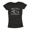 Womens Rockabilly Shirt - Hot Rod - Top Black Vintage Print S/M/L