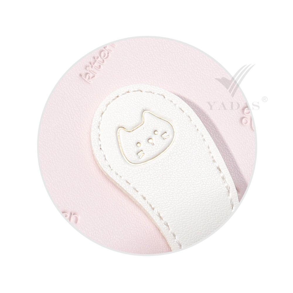 Кошелек для удостоверения личности для девочек с принтом котенка, женские сумки для денег из искусственной кожи, новый короткий милый маленький кошелек