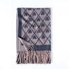 Love Print Autumn and Winter Scarf New Plaid Scarf Fashion Temperament Tassel Warm Scarf Shawl