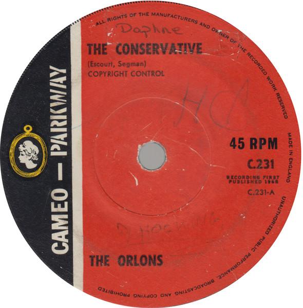 7-дюймовая пластинка ORLONS - The Conservative C231 Cameo Parkway 1962 UK Соул/Фанк Б/У