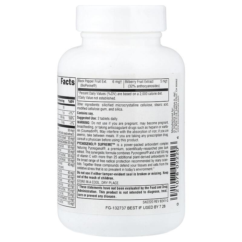 Pycnogenol® Supreme™, 60 Tablets