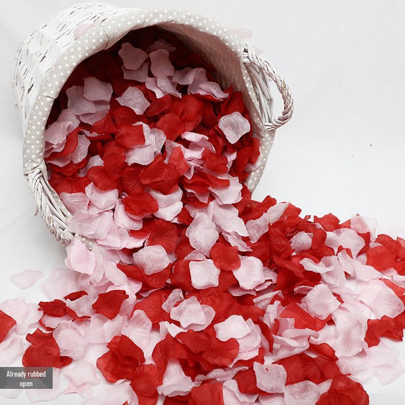Романтический Свадебный Декор для Помолвки: Искусственные лепестки красной розы