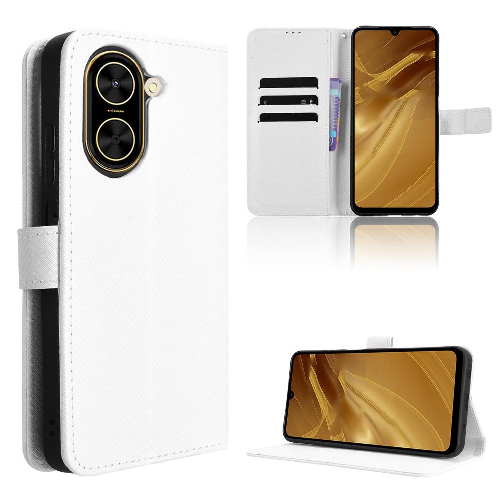 For Xiaomi Redmi A5 NFC (173.45*79.35*8.45mm) Leather Wallet Case with Strap Diamond Texture Phone Cover