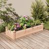 VidaXL Raised Garden Bed Liner 120x45x25 Cm Solid Fir Wood 364286