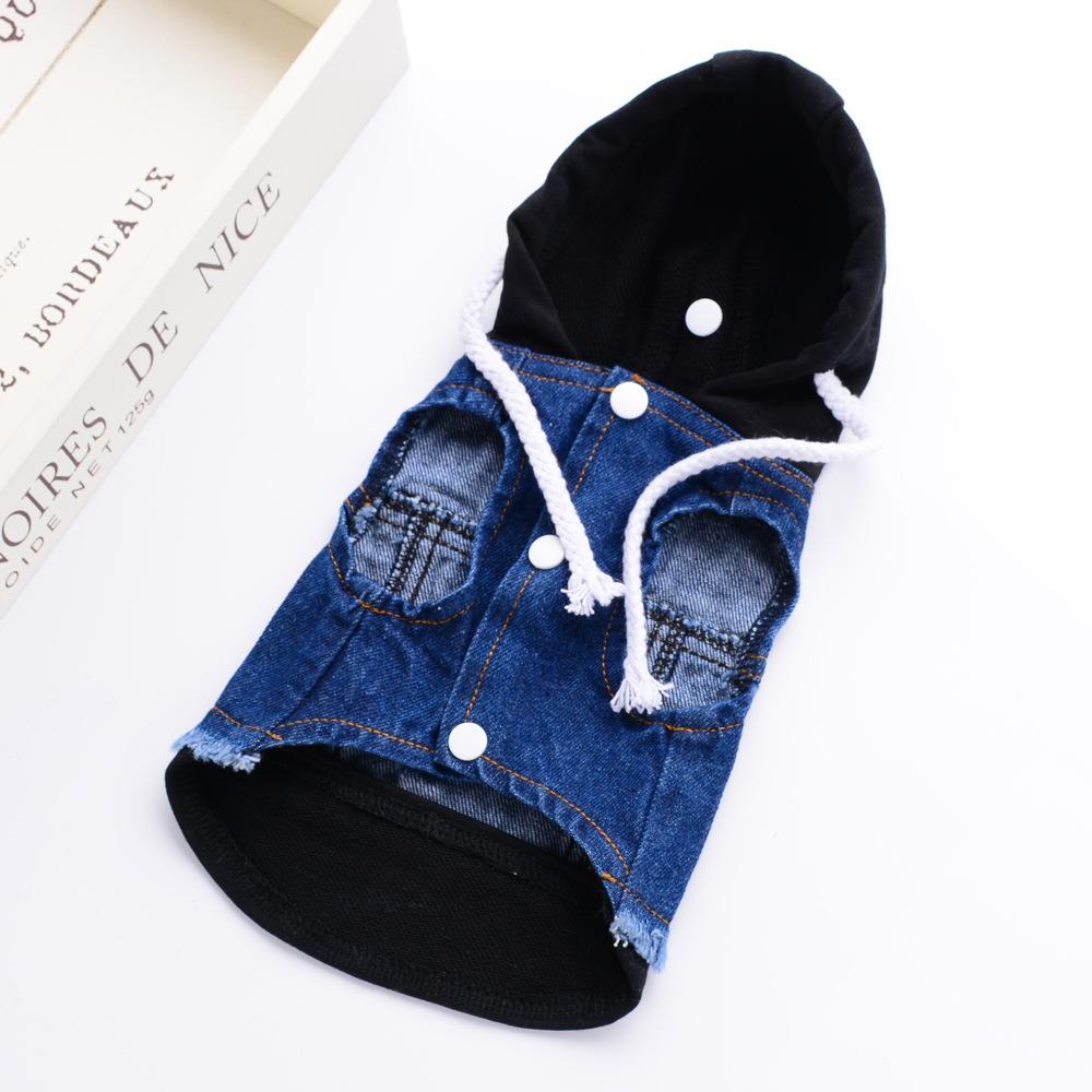 Домашнее животное Маленькая собака Щенок Собачья одежда Джинсовый свитер Померанский шпиц Тедди Весна Осень Лето