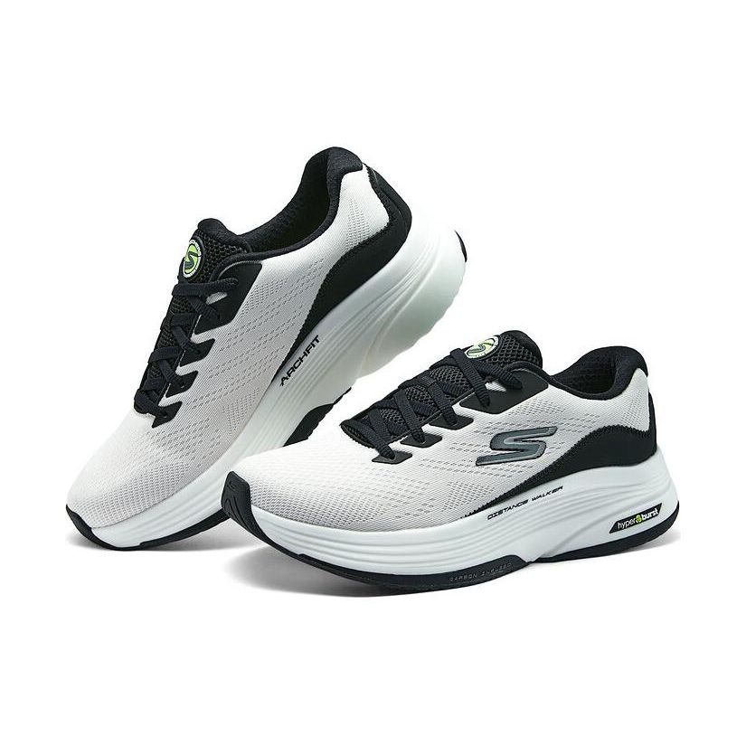 Skechers Удобные Универсальные Низкие Повседневные Кроссовки Мужские Белый Черный 216528-WTBK