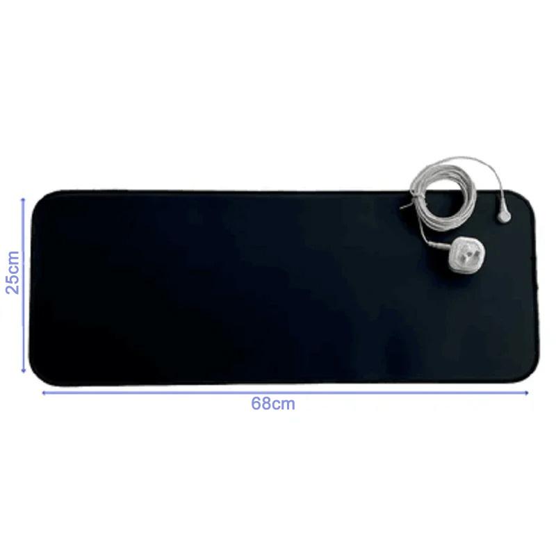 25X68СМ Заземляющий коврик 15ФТ Провода Заземлен Снятие стресса Комфорт Улучшение сна Многоразовый Мягкая посадка Портативный Для домашнего использования