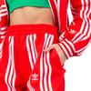 adidas Оригинальные простые модные повседневные трикотажные спортивные брюки с манжетами, женские низы, красные EH6042