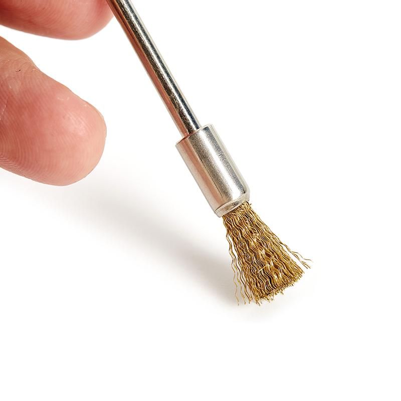 Ручка-проволочная щетка 100 мм длинный хвостовик щетки для очистки вращающийся инструмент удаление ржавчины и краски