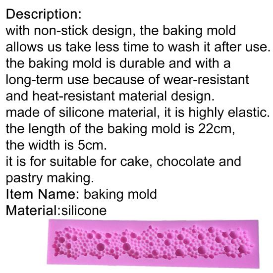 Форма для шоколада, легко моющаяся, в форме пузырьков, прочная, декоративная форма для шоколада для шеф-повара