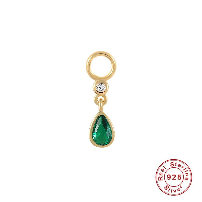 Серьги-шармы из стерлингового серебра S925, подвеска-шарм, серьги-подвески, аксессуары для серег, серьги для работы, подвеска-серьга, женские
