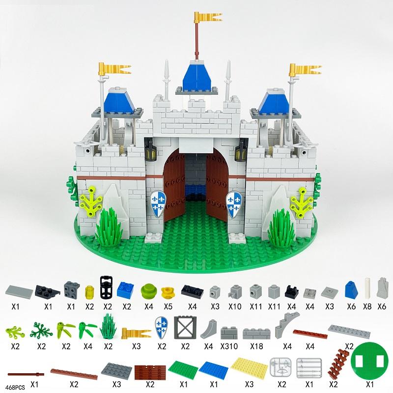 2026 Medieval Knight Castle Gate Set Medieval Town Square Sets Accessories Brick Building Blocks Toy