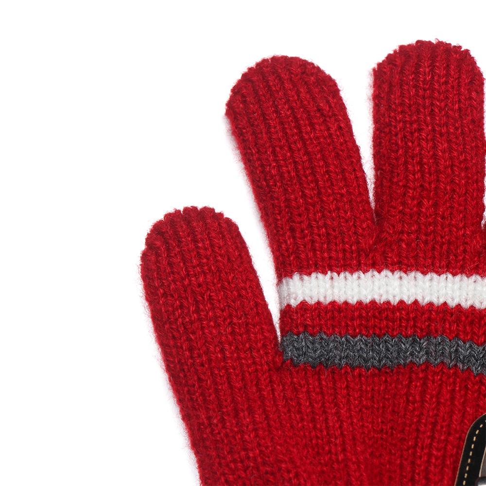 Осень Улица Мальчики Девочки Теплые Толстые Детские Детские Перчатки Полпальца Вязаные Перчатки Варежки