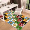 Red Birds Characters Collage Carpet, Chair Rug,Rug for Office Bedroom living rooms, Doormat decor Fan Gift Christmas Gift