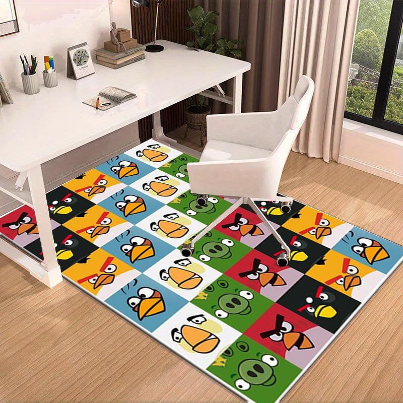 Red Birds Characters Collage Carpet, Chair Rug,Rug for Office Bedroom living rooms, Doormat decor Fan Gift Christmas Gift