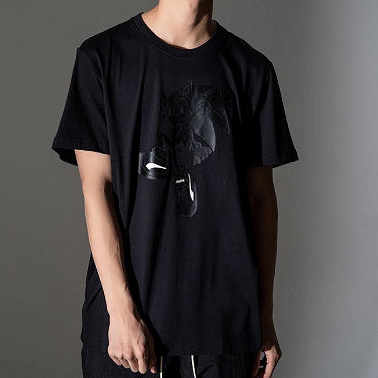 Puma Футболка X Sonic Graphic Мужская Черная 598107-01