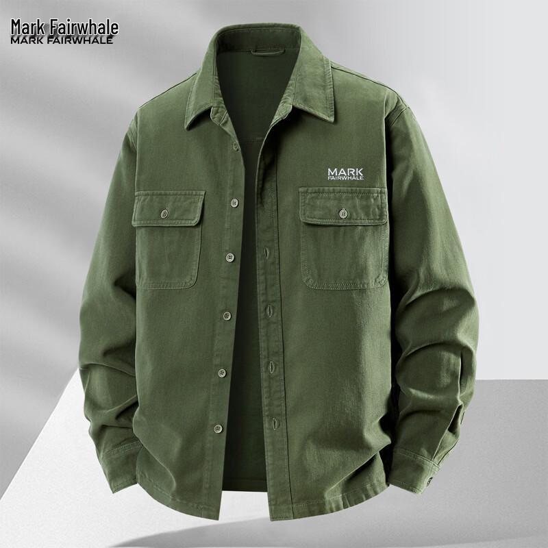 MARK FAIRWHALE Men's Japanese Style Casual Long Sleeve Shirt