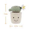 Apricot Lamb Potted Cactus Ball Stuffed Animal for Soft and Cute Plush Toy for Babies and 23cm Plush Potted Cactus Ball Children, Boys,