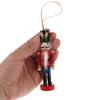 6pcs/set Colorful Soldier Puppet Pendant Figurines Nutcracker Doll  Christmas Ornaments
