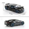Bugatti Chiron Supersport Simulation Diecast & Toy Vehicles Sounds & Light Pull Back Car 1:32 Alloy Model Gifts For Children