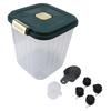 Rice Storage Container with Rolling Wheel Airtight Large Capacity Dust Proof Damp Proof Food Grade