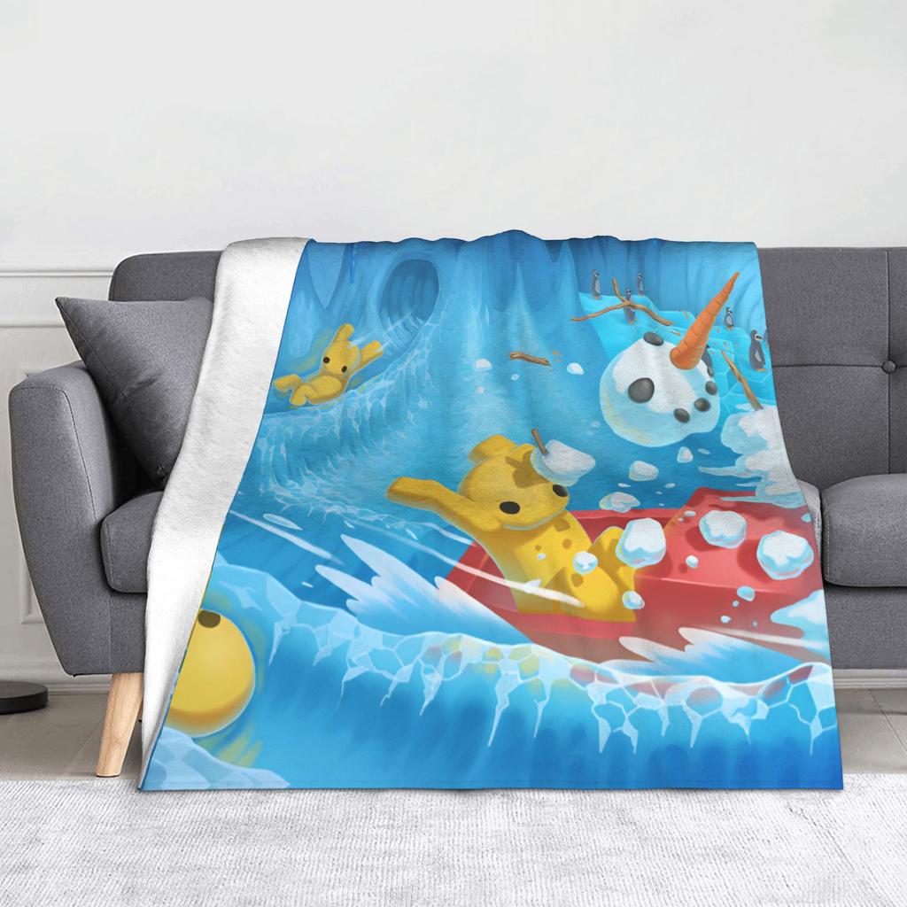 Wobbly Life Online Game Throw Blanket for Couch Soft Fuzzy Plush Blanket 50x60 Inch Multi-size Bedspread for All Seasons