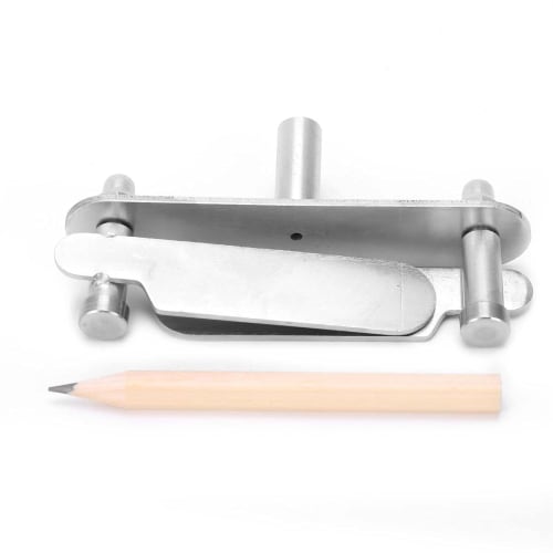 PerGar Woodworking Scribe, Stainless Steel Locator, Marking Center Finder, Centerline Tool, 60mm, Ideal Centerline Marker, Carpenter's Edge Finder, Pr